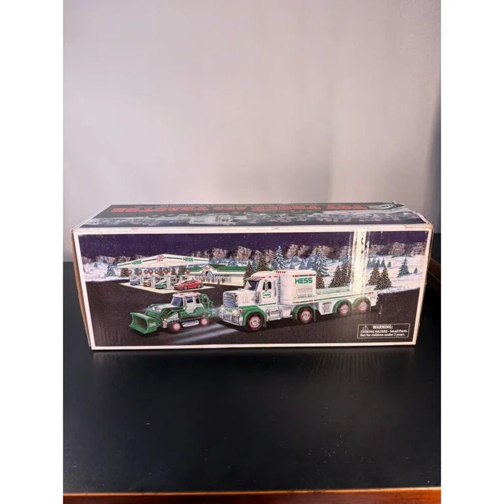Hess Toy Truck and Tractor in Original Box Tracked Loader Lights Sounds